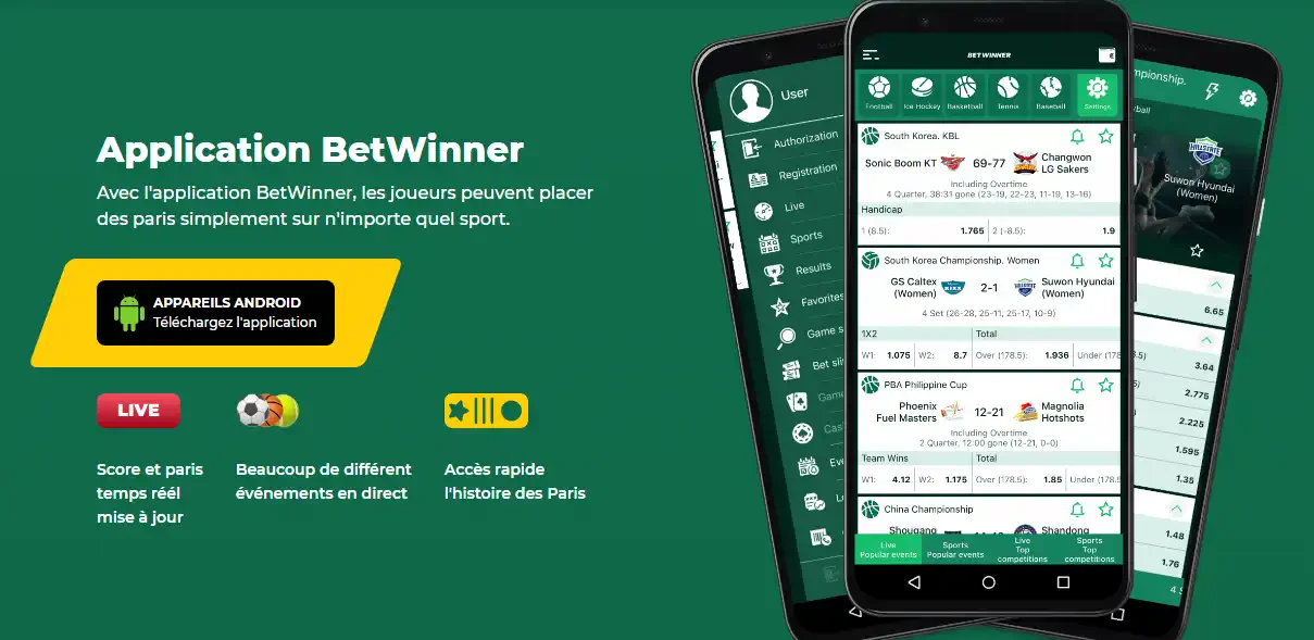 Aplicativo Betwinner — ilustração de download