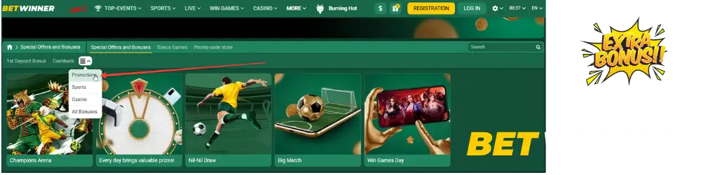 Promoções regulares e bónus de depósito